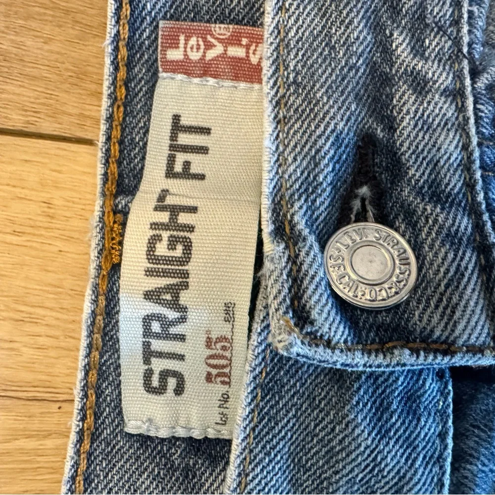 Levi's 505 Blue Straight Jeans Classic Style 40x29
